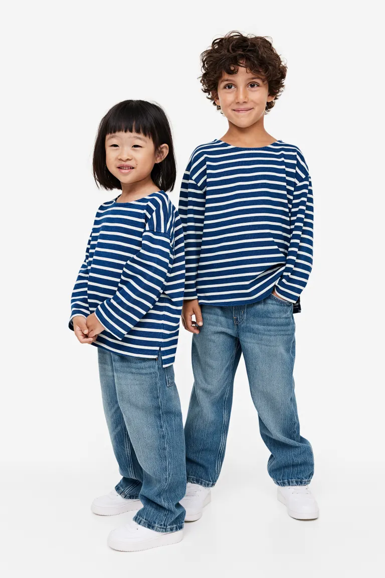 

Джинсы свободного кроя H&M, синий