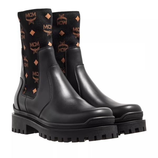 

Ботинки mcm collection ankle boots black + Mcm, черный