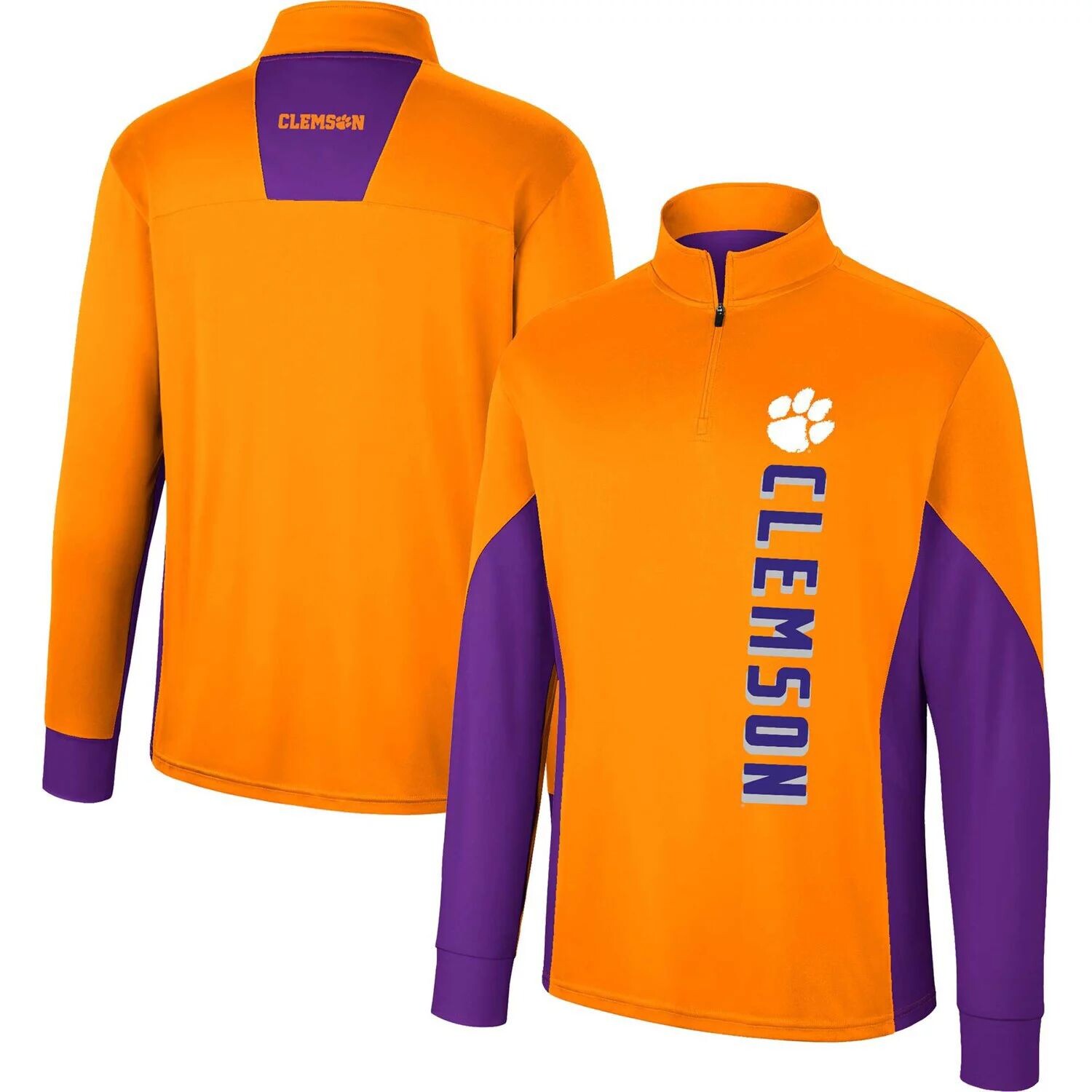 

Мужская оранжевая ветровка с молнией четверть Clemson Tigers Bart Colosseum, Оранжевый