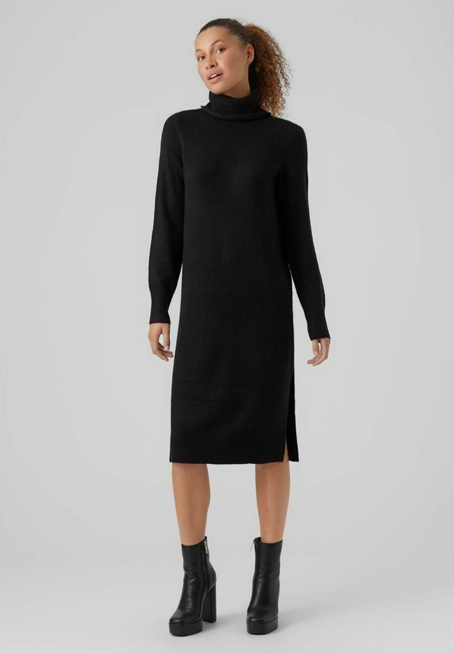 

Вязаное платье Vero Moda, черный