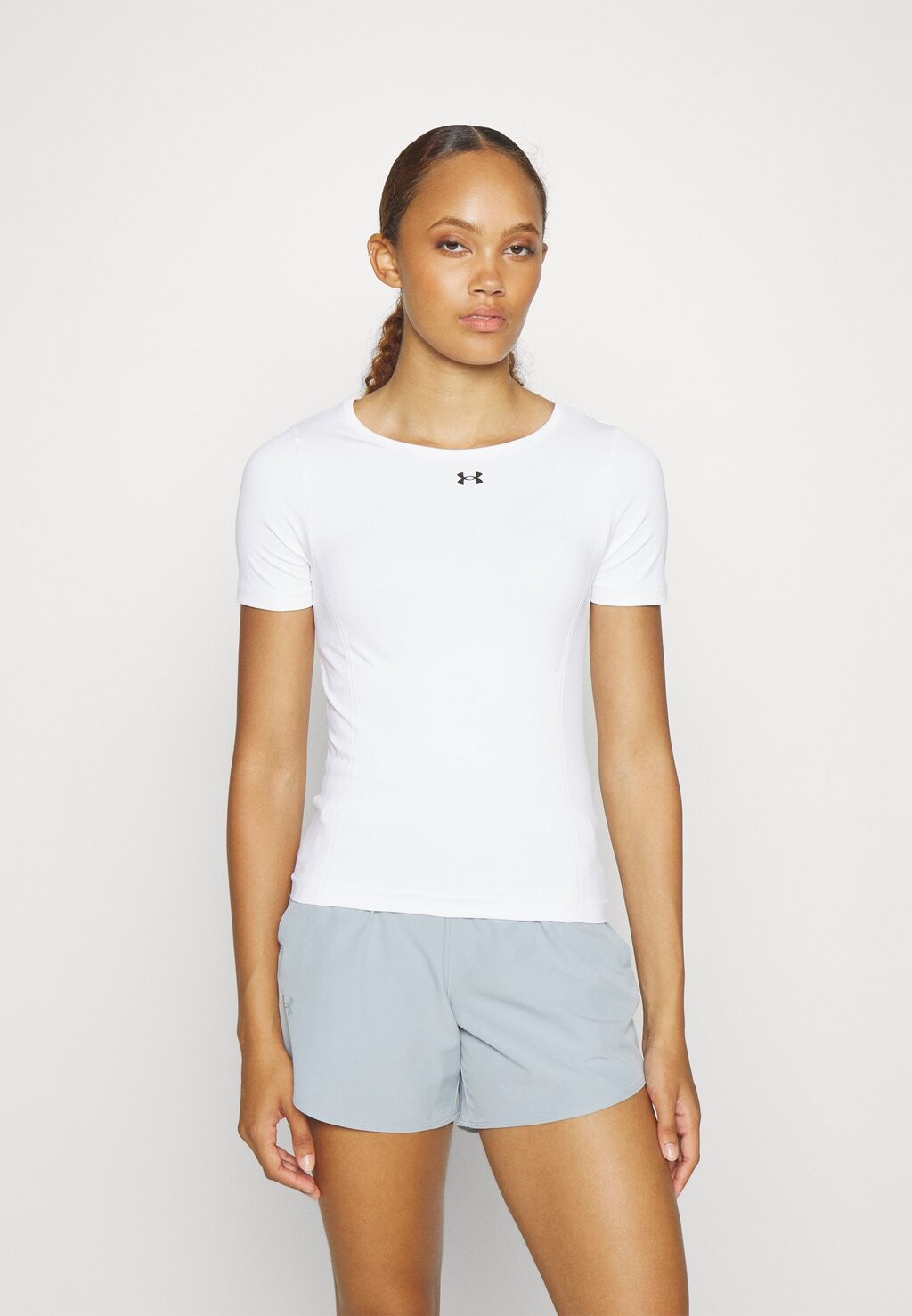 

Спортивная футболка TRAIN SEAMLESS Under Armour, белый/черный