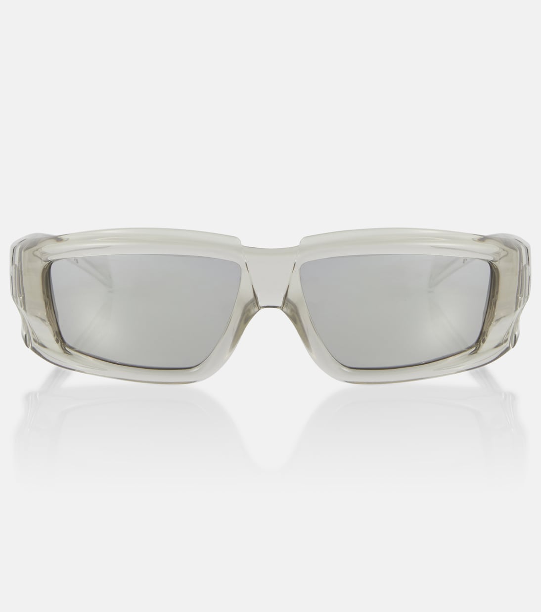 Прямоугольные солнцезащитные очки Rick Owens, серебро