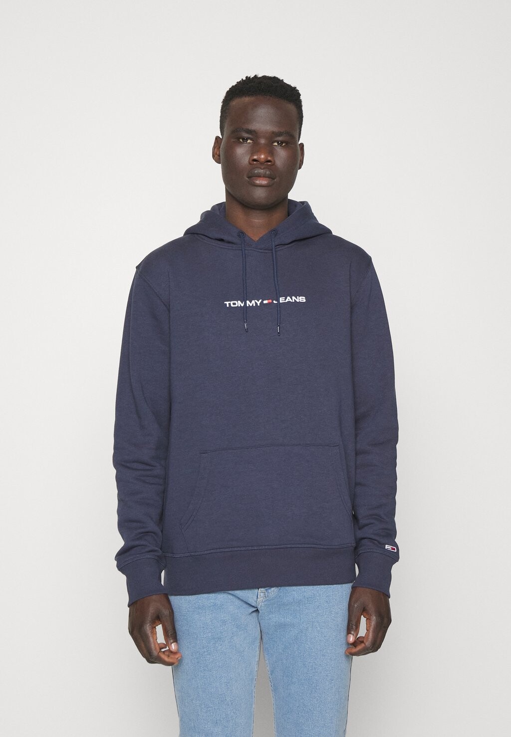

Толстовка Tommy Jeans Linear Hoodie, сумерки темно-синий, Серый
