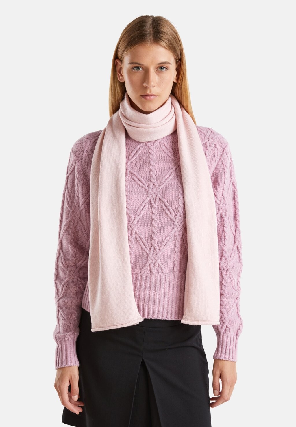 

Шарф United Colors of Benetton, розовый