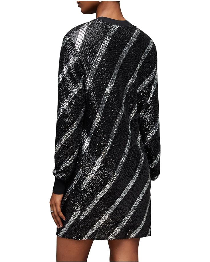 Платье AllSaints Juela Bowi Dress, черный/серебряный