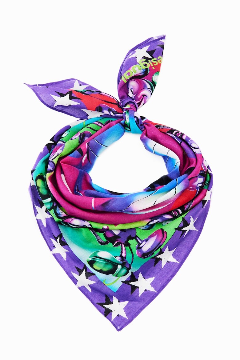 

Хлопковый шарф с принтом Desigual, мультиколор