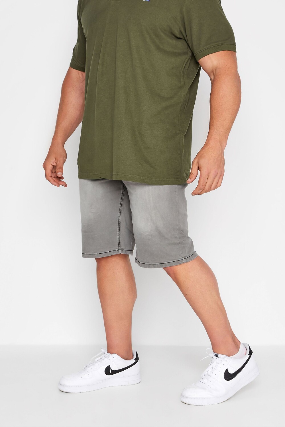 

Джинсовые шорты Badrhino Big & Tall, серый