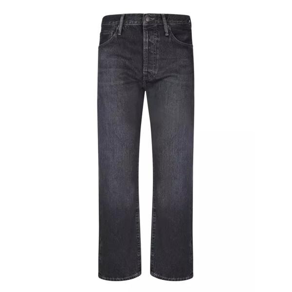 

Джинсы straight fit cotton jeans Acne Studios, черный