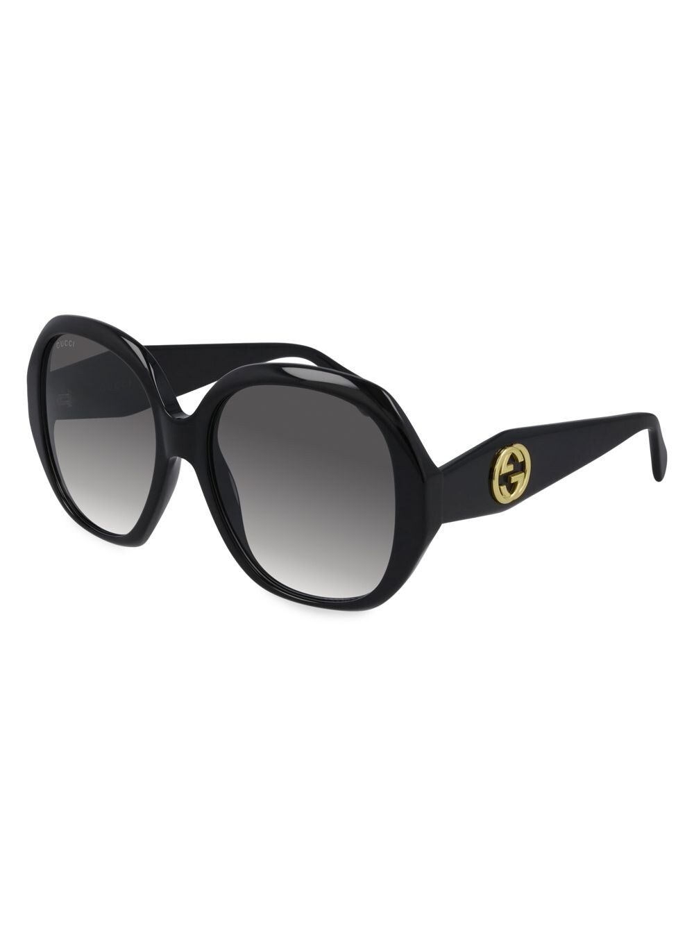 

Круглые солнцезащитные очки GG из ацетата 56 мм Gucci, черный