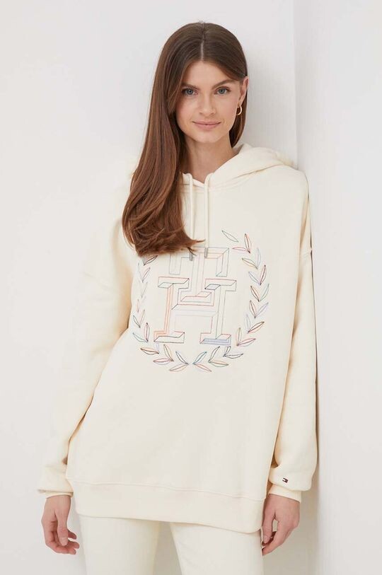 

Хлопковая толстовка Tommy Hilfiger, бежевый