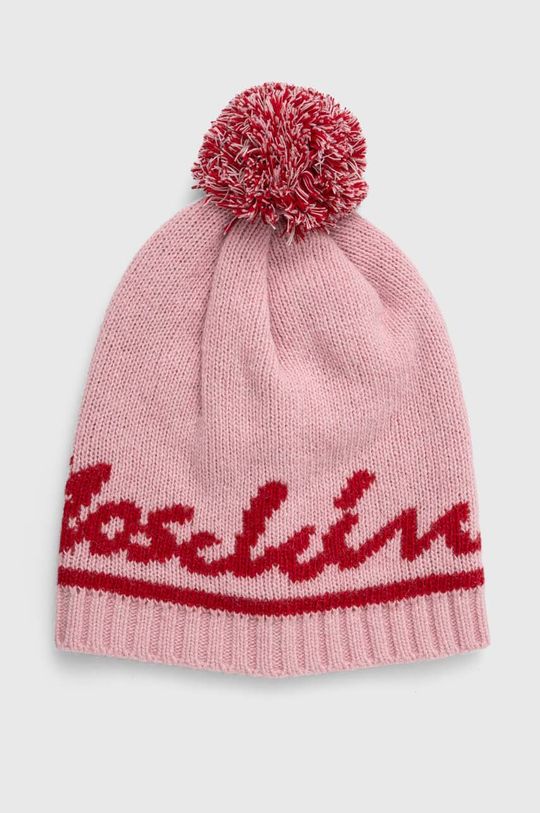 Шерстяная шапка Moschino, розовый