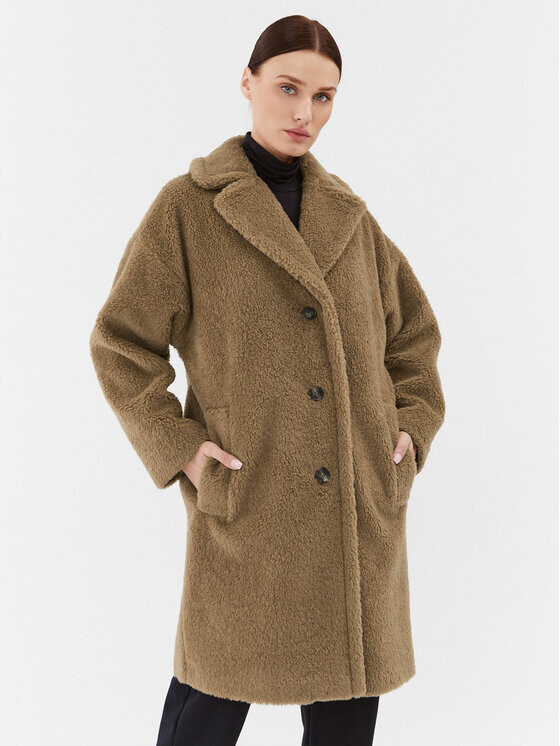

Шуба стандартного кроя Weekend Max Mara, коричневый