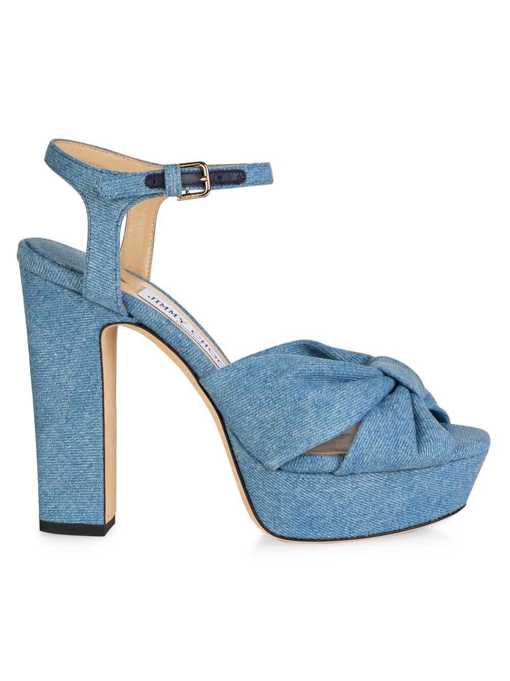 

Джинсовые сандалии на платформе Heloise 120MM Jimmy Choo, синий