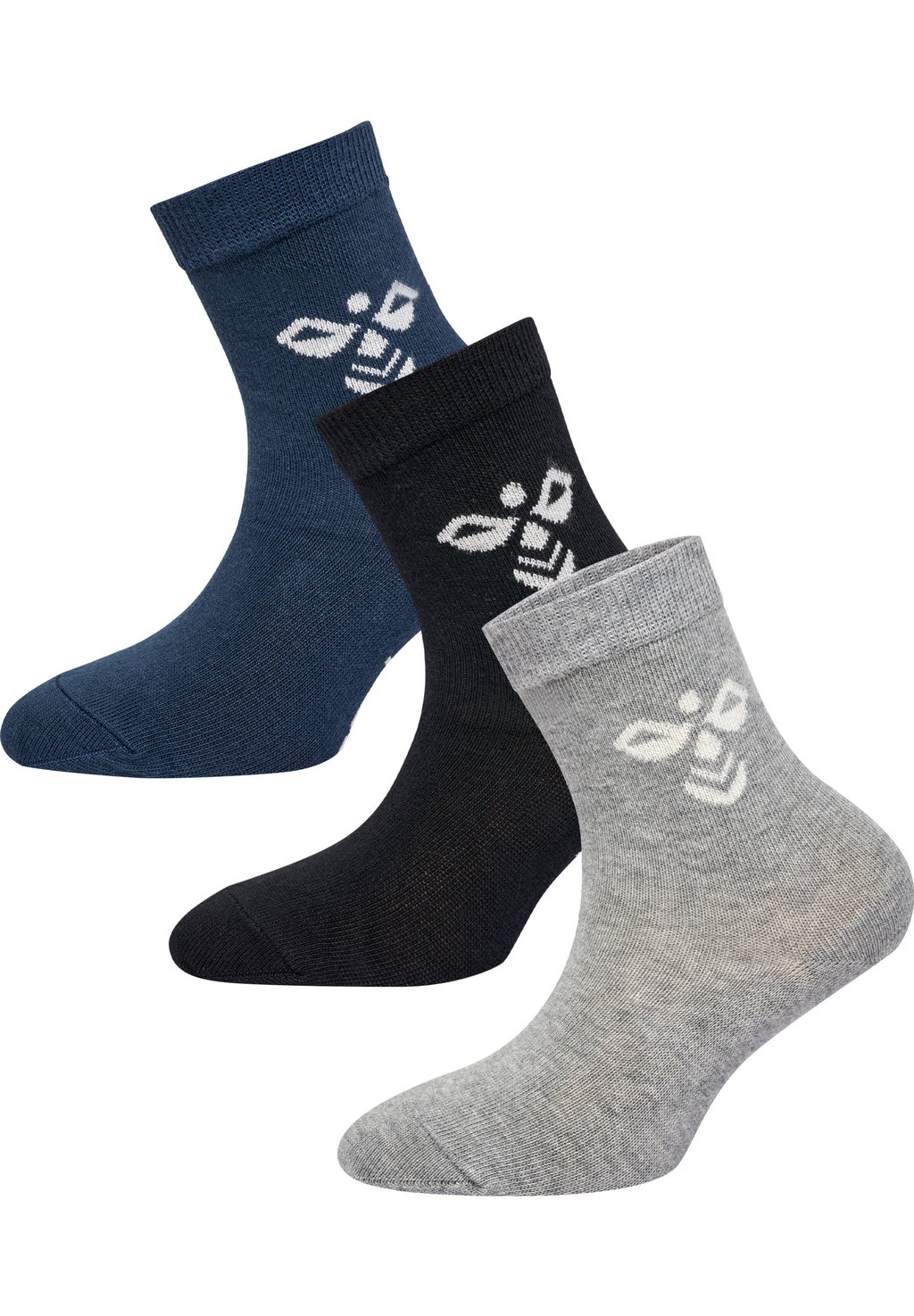 цена Спортивные носки Sutton 3 Pack Hummel, цвет black/grey melange/blue nights