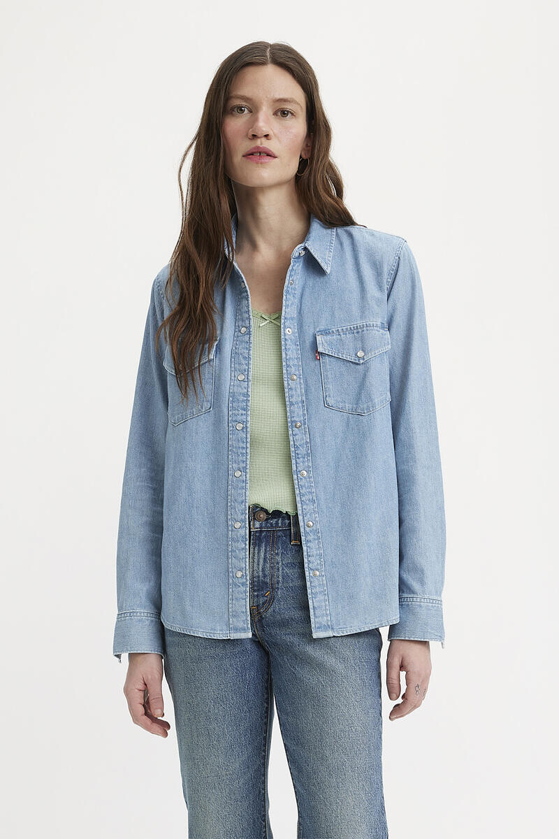 

Джинсовая рубашка Levis Levi's, светло-синий