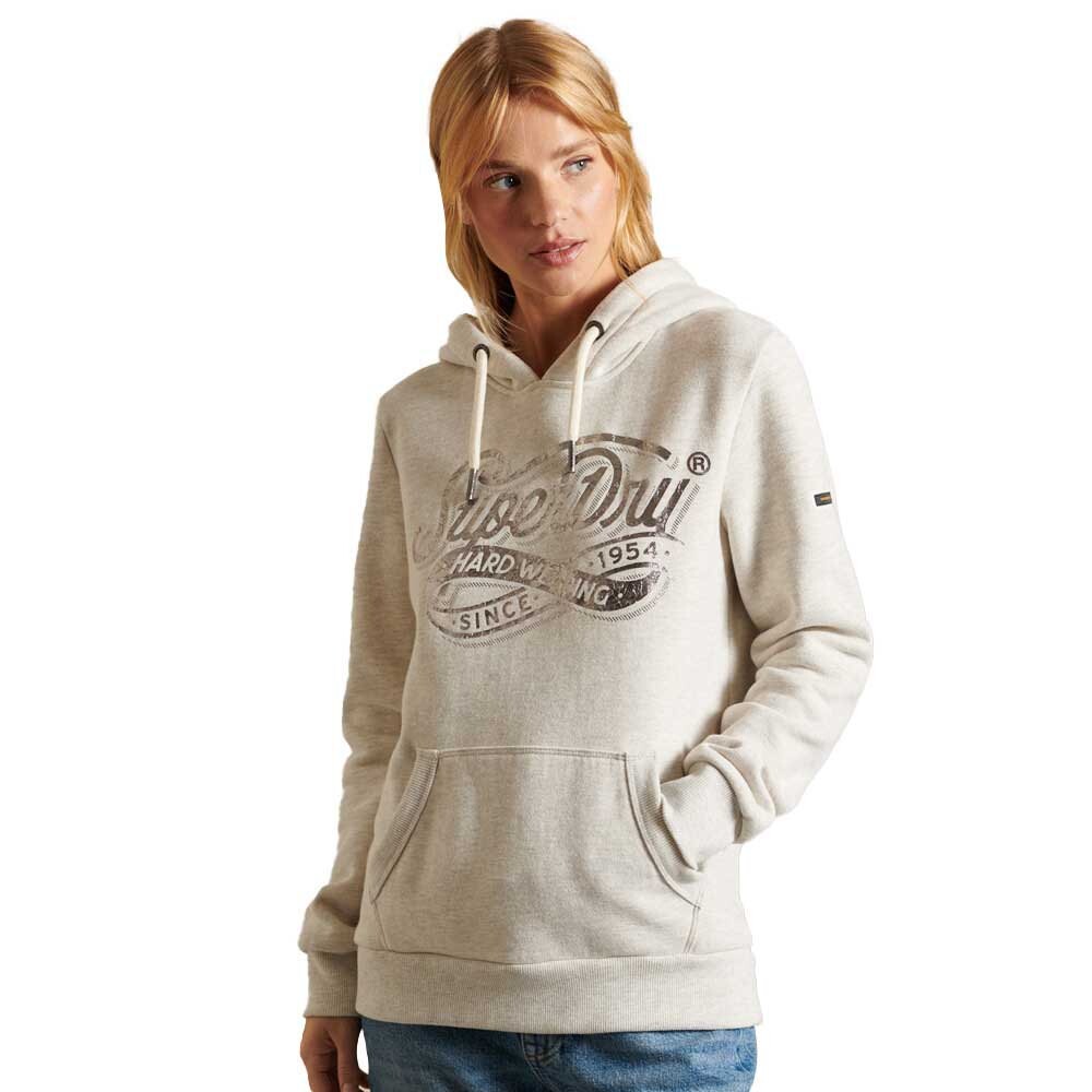 

Худи Superdry Script Style WW Foil, серый