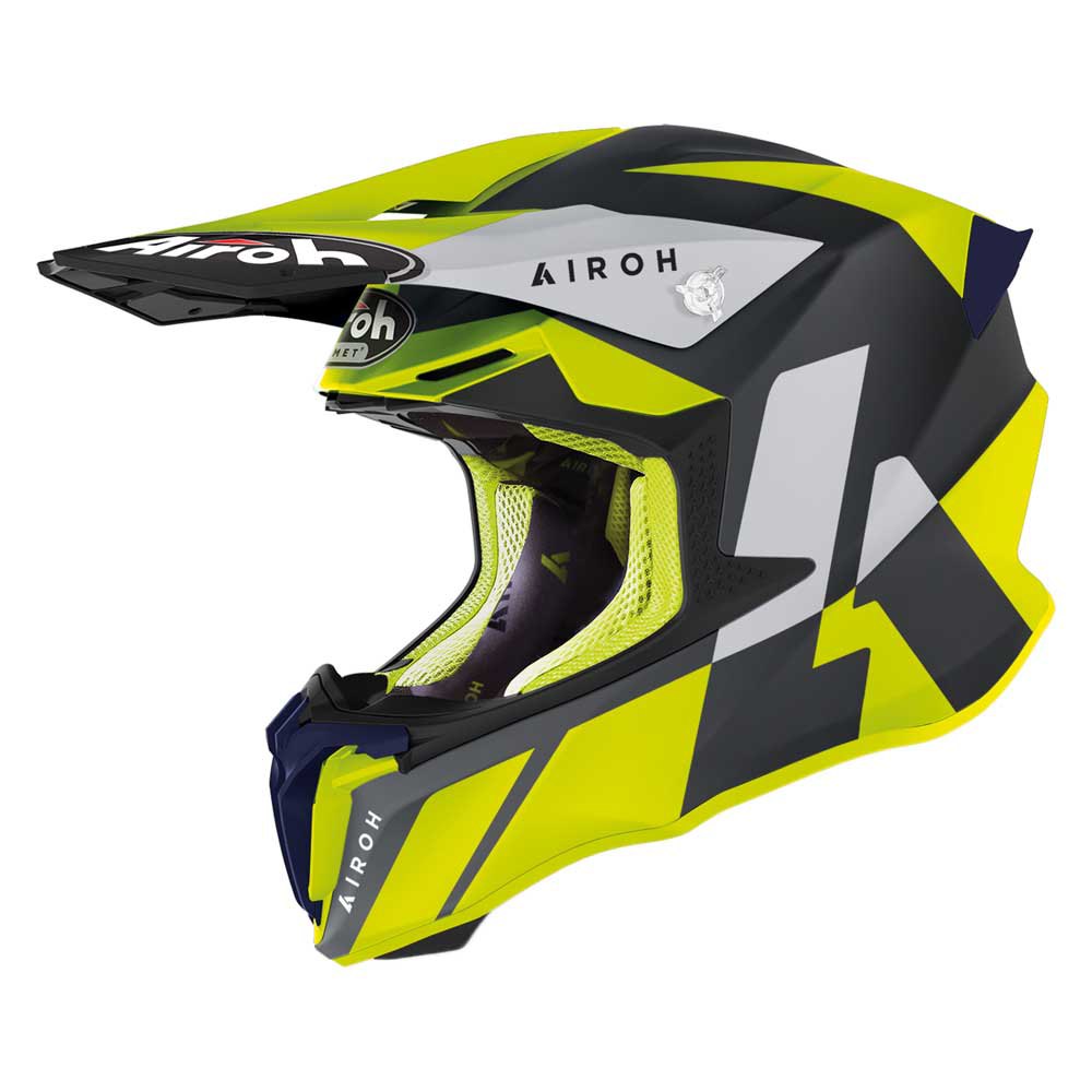 Шлем для мотокросса Airoh Twist 2.0 Lift, желтый шлем airoh twist 2 0 lift для мотокросса желтый синий красный