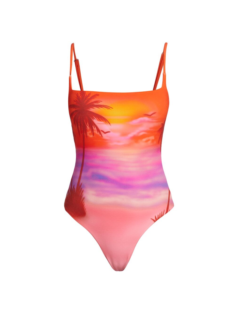 

Боди Sunset из джерси Brandon Maxwell, розовый