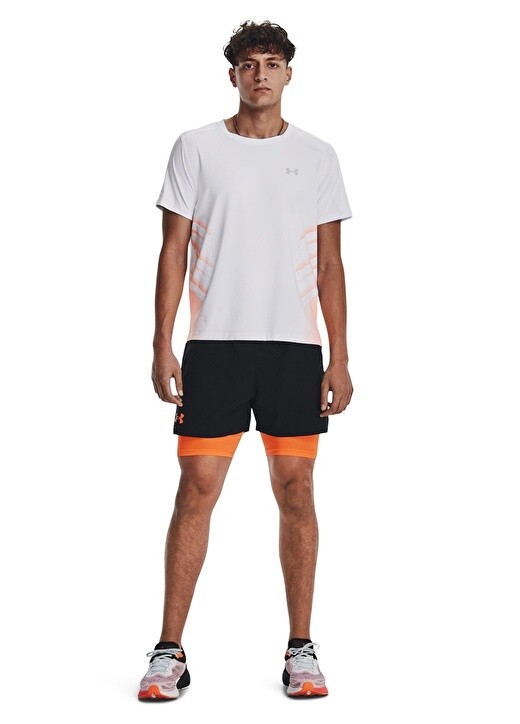 

Однотонная белая мужская футболка с круглым вырезом Under Armour, Белый