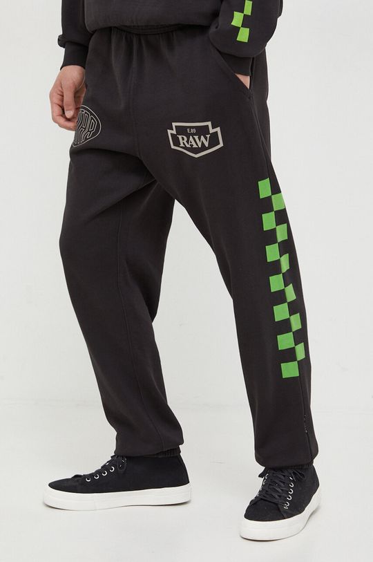 Спортивные брюки из хлопка G-Star Raw, черный цена и фото