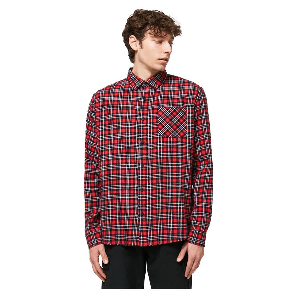 

Рубашка с длинным рукавом Oakley Podium Plaid Flannel, серый