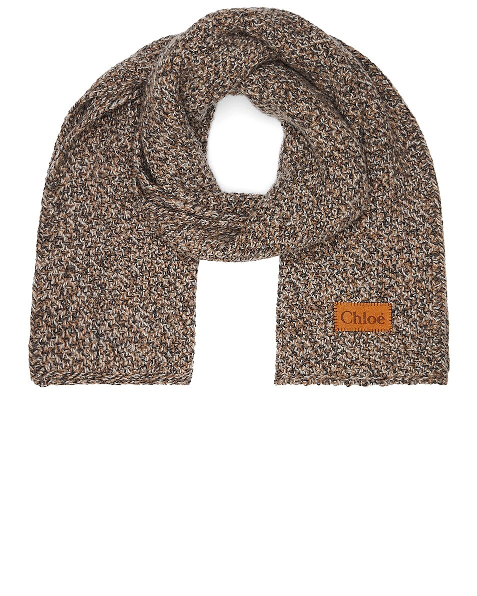

Шарф Chloe Chunky Knit, цвет White Powder