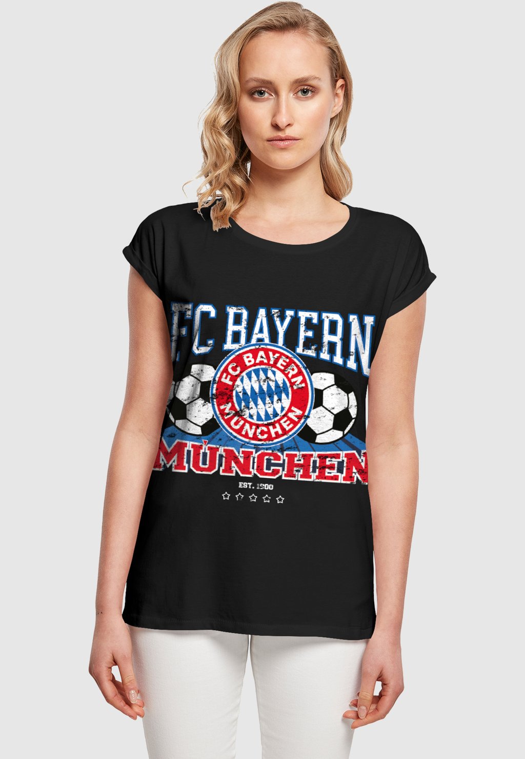 

Футболка с символикой EXTENDED SHOULDER FC Bayern München, цвет black