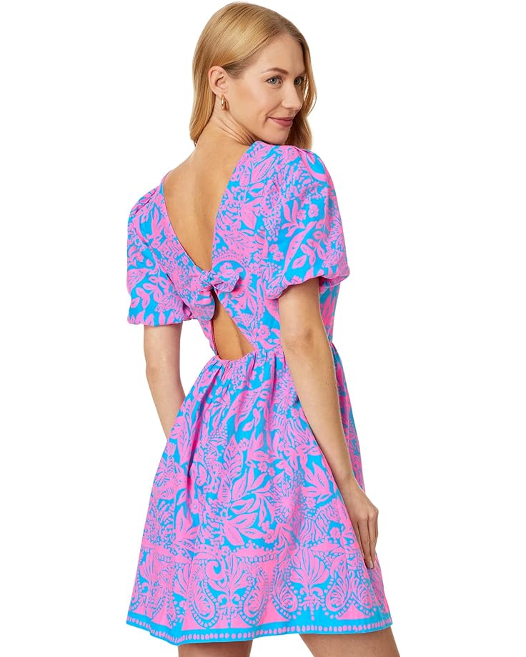 Платье Lilly Pulitzer Suzie Short Sleeve Cotton Dress, цвет Aura Pink Leaf An Impression тюльпан pink impression 10 луковиц