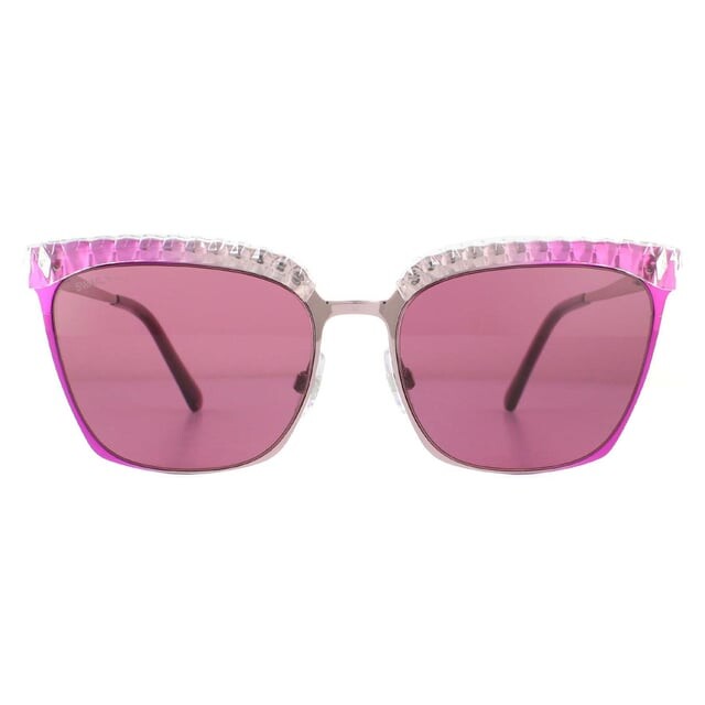 

Солнцезащитные очки sk0196 83s розовые с градиентом Swarovski, фиолетовый