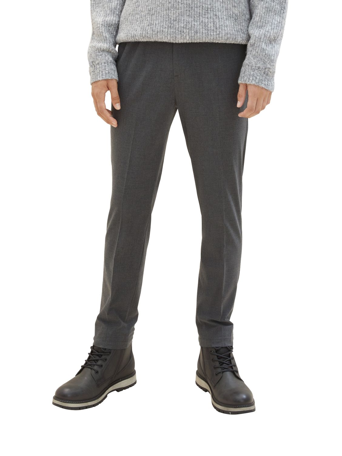 Тканевые брюки TOM TAILOR Denim Stoff/Chino RELAXED TAPERED CHINO comfort/relaxed, серый худи tom tailor размер xl серый