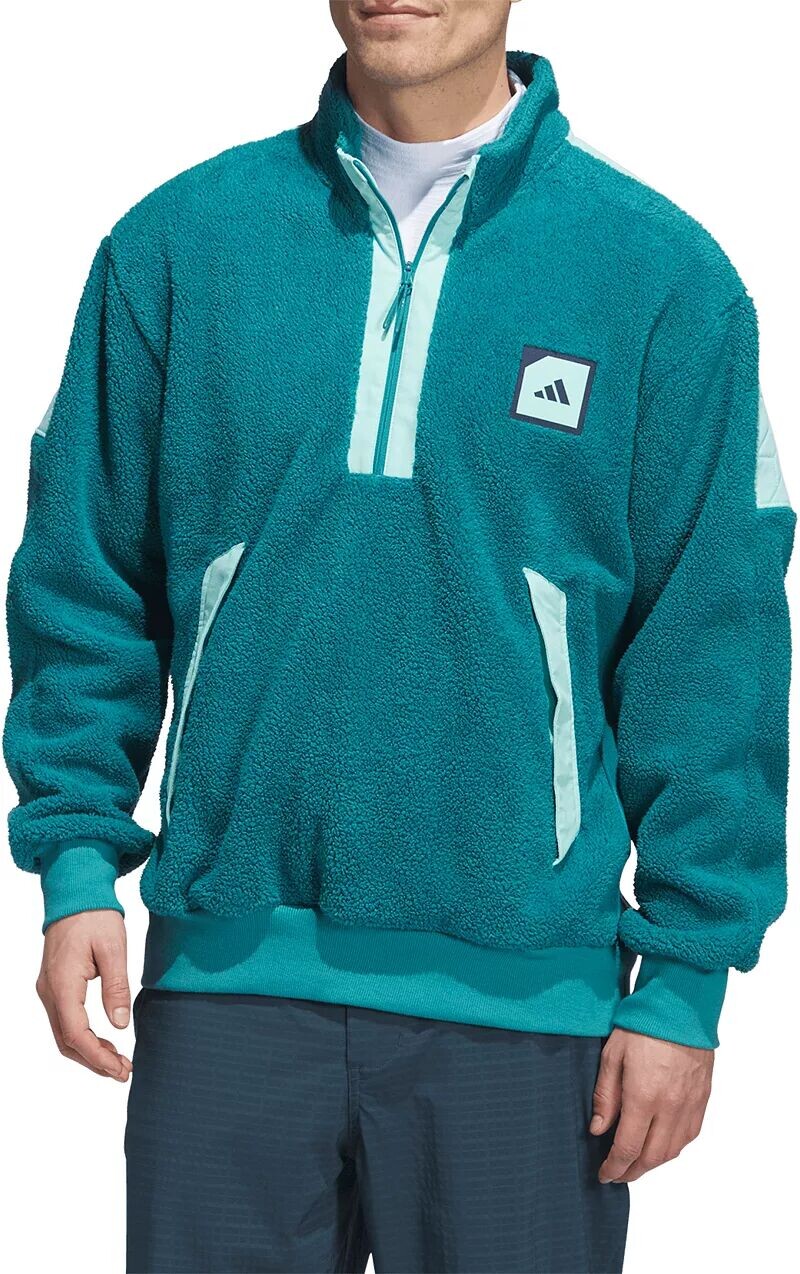 

Мужская утепленная флисовая куртка Adidas на молнии 1/4 adicross