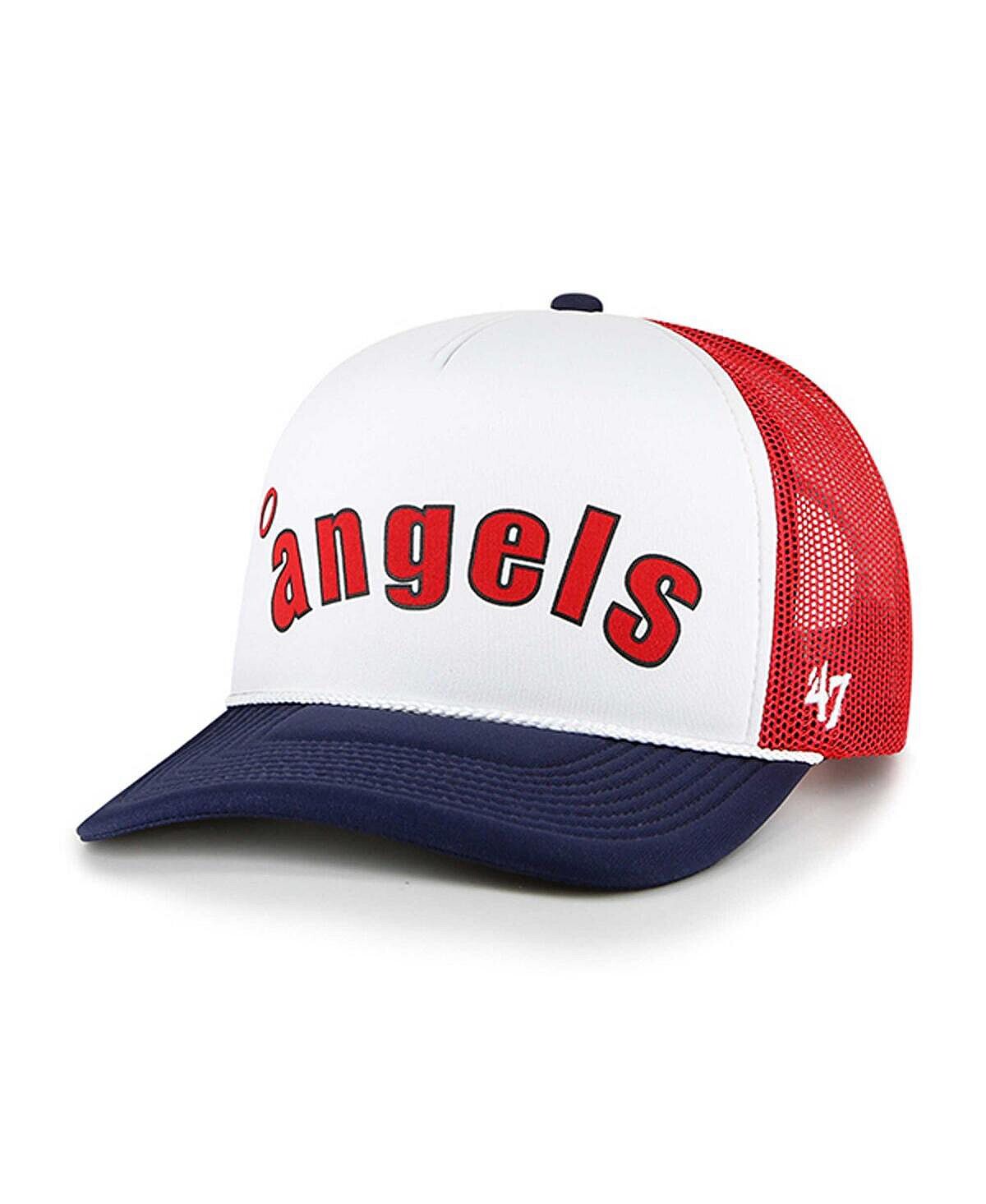 

Мужская белая кепка Los Angeles Angels из пенопласта с надписью Trucker Snapback '47 Brand