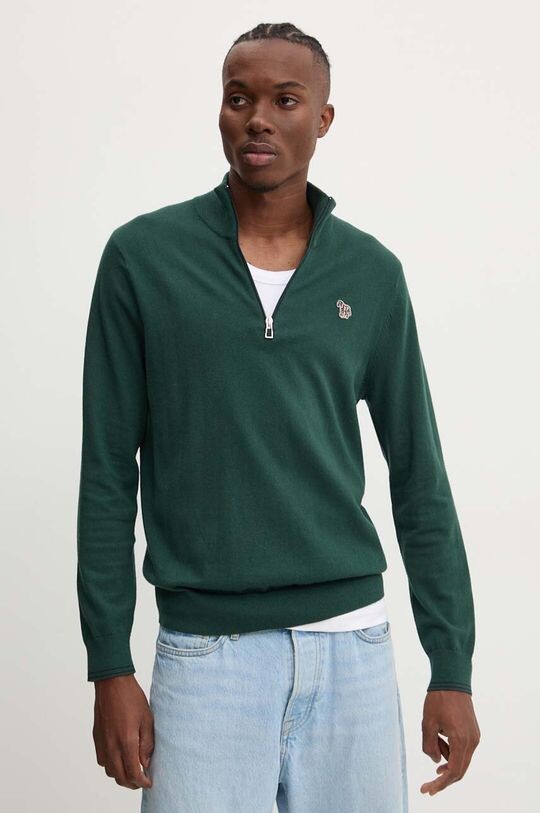 

Свитер из смесовой шерсти PS Paul Smith, зеленый