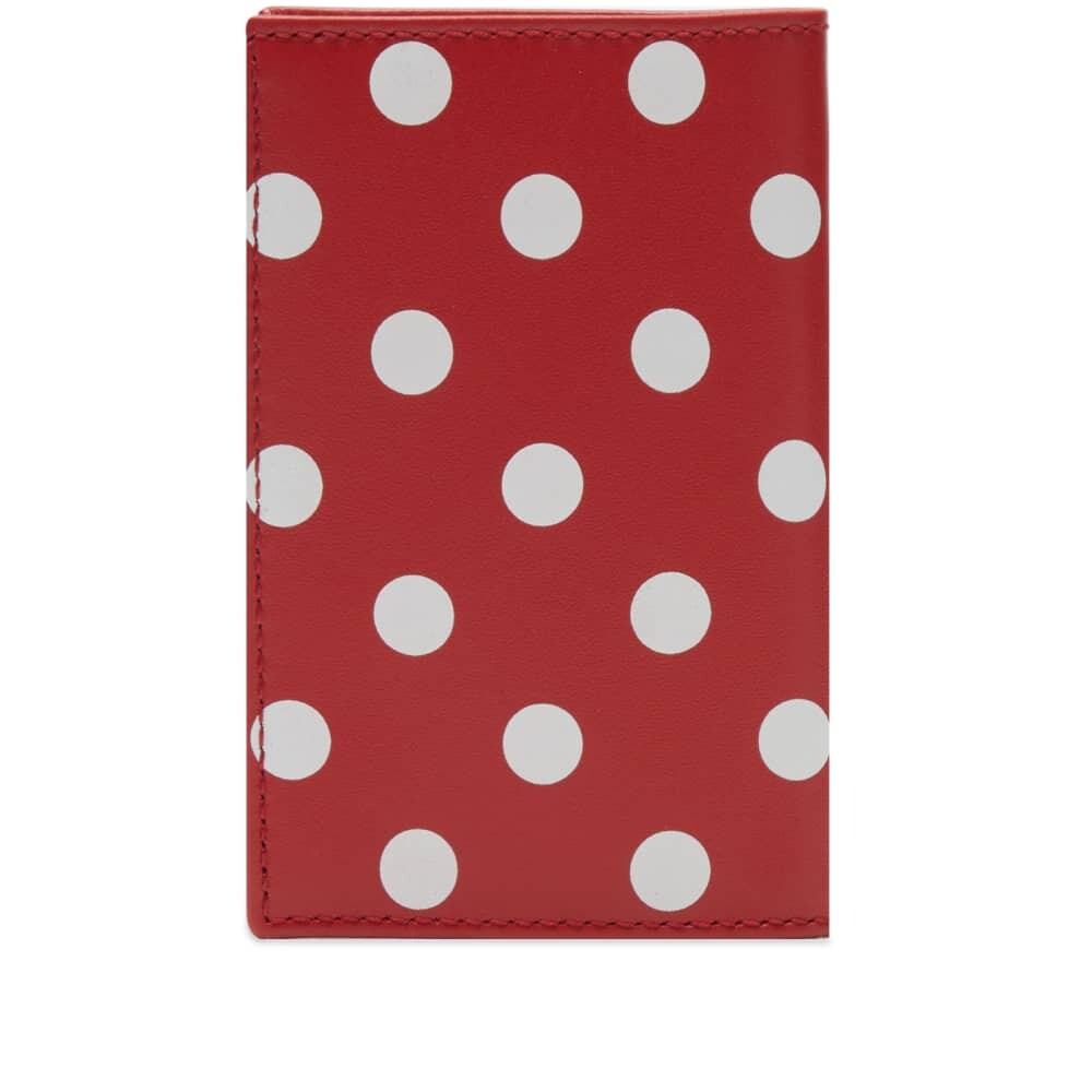

Comme des Garçons Wallet SA6400 Кошелек в горошек, красный