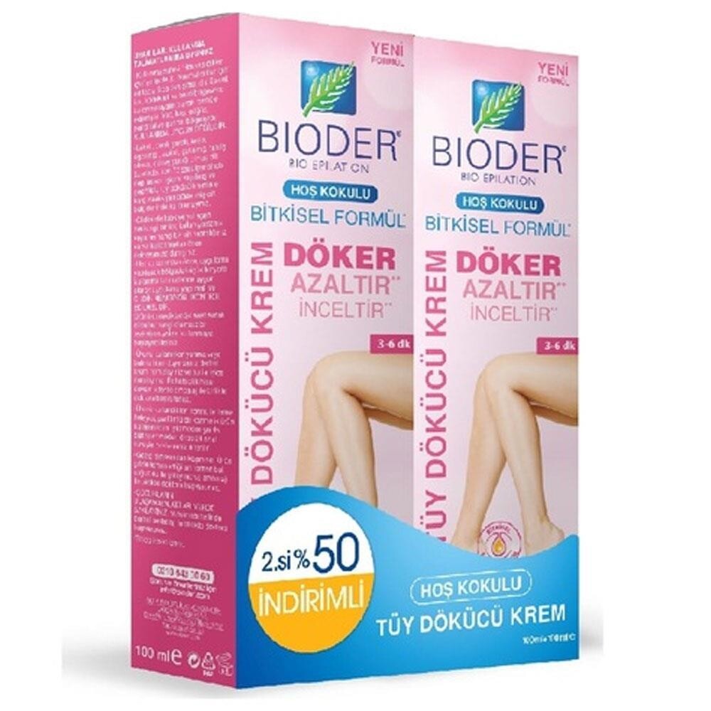 

Крем для депиляции Bioder для нормальной кожи 100 мл 2 упаковки