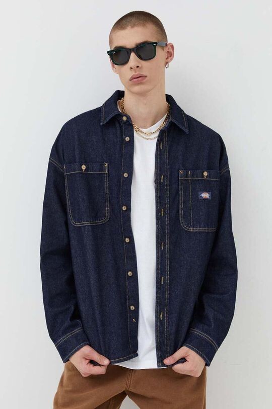 

Джинсовая рубашка Dickies, темно-синий