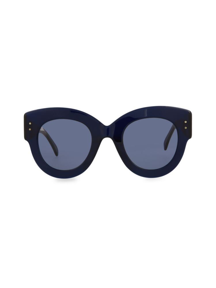 

Круглые солнцезащитные очки 48MM Alaïa, цвет Black Blue