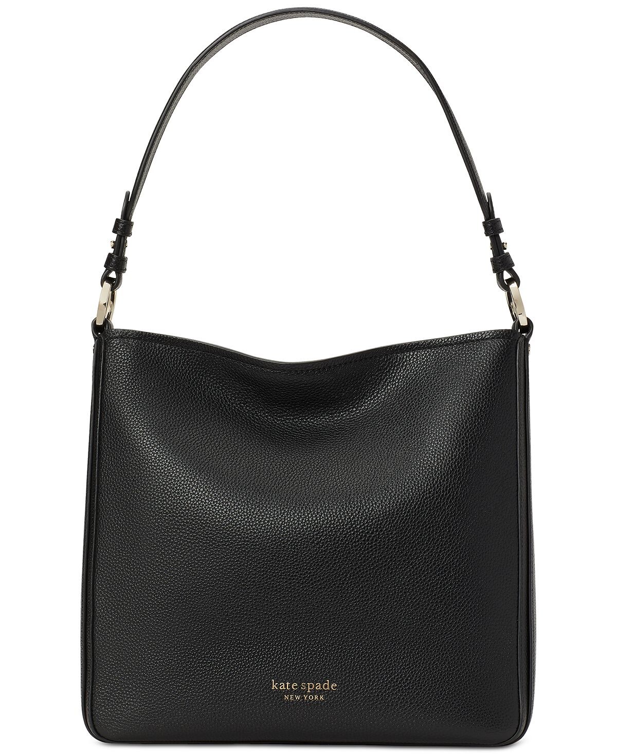 

Большой бродяга Hudson из шагреневой кожи kate spade new york, черный