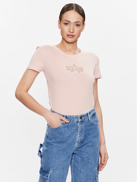 

Футболка стандартного кроя Alpha Industries, розовый