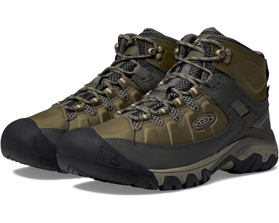 Походные ботинки KEEN Targhee Exp Mid WP, цвет Dark Olive/Plaza Taupe olive s plaza 16430pl никель