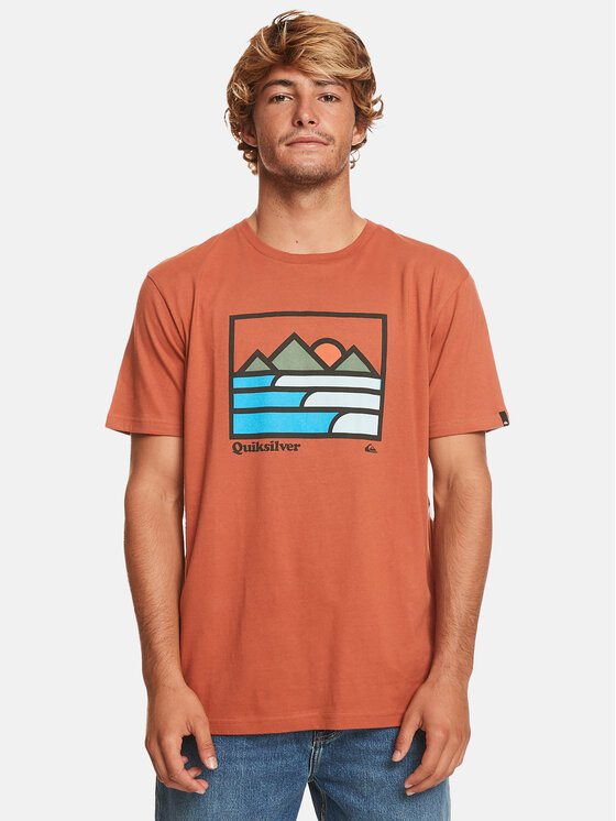 

Футболка стандартного кроя Quiksilver, оранжевый