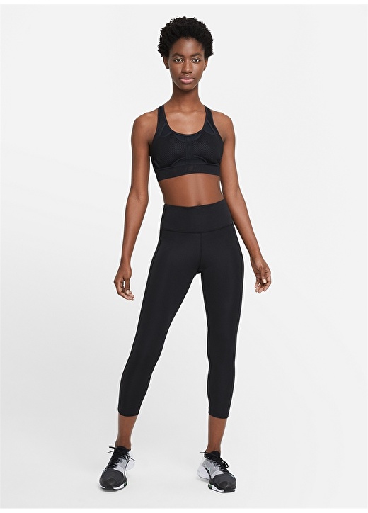 Черные женские леггинсы Nike