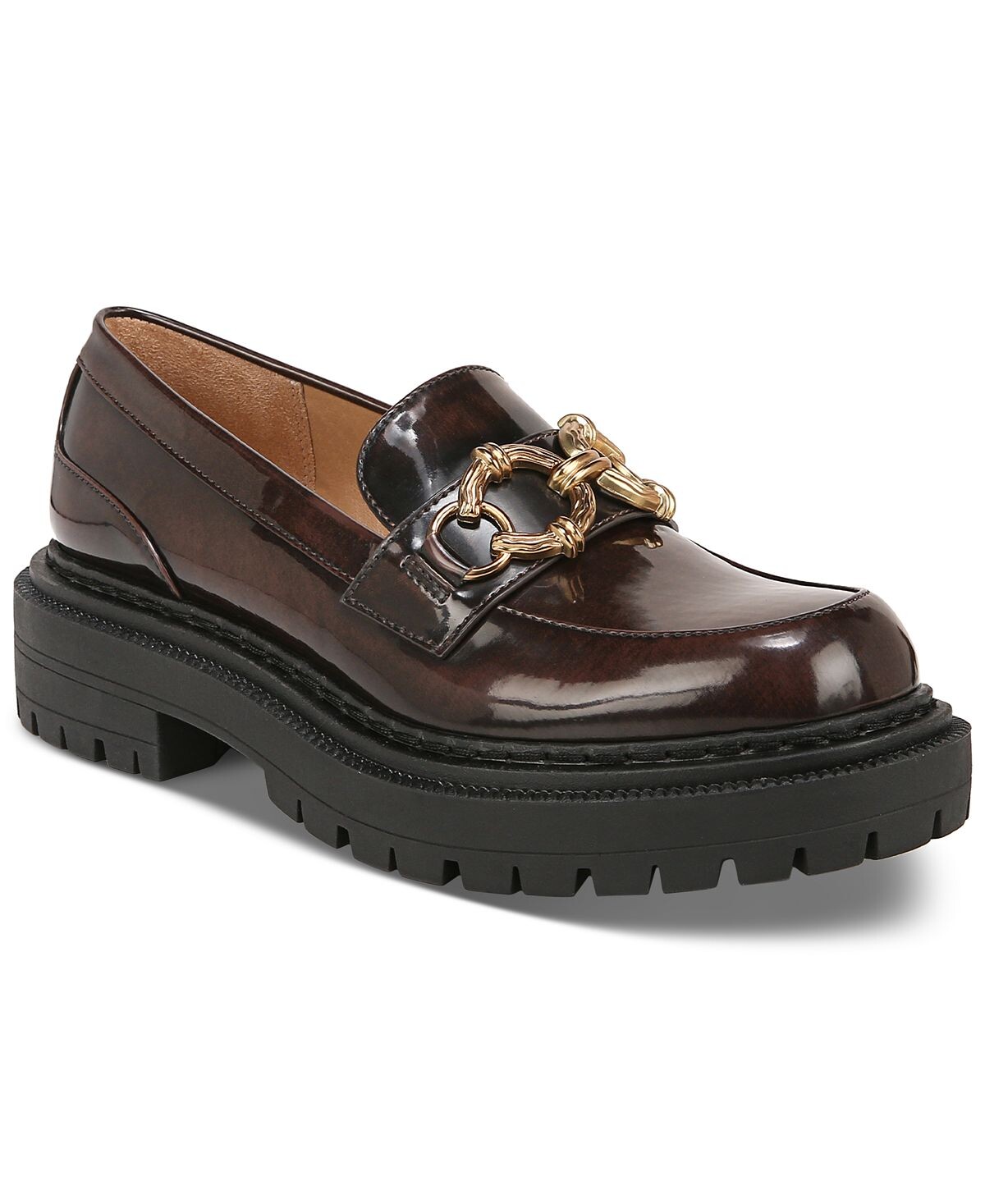 

Женские лоферы на платформе с выступами на цепочке Ella Lug Sole Circus NY