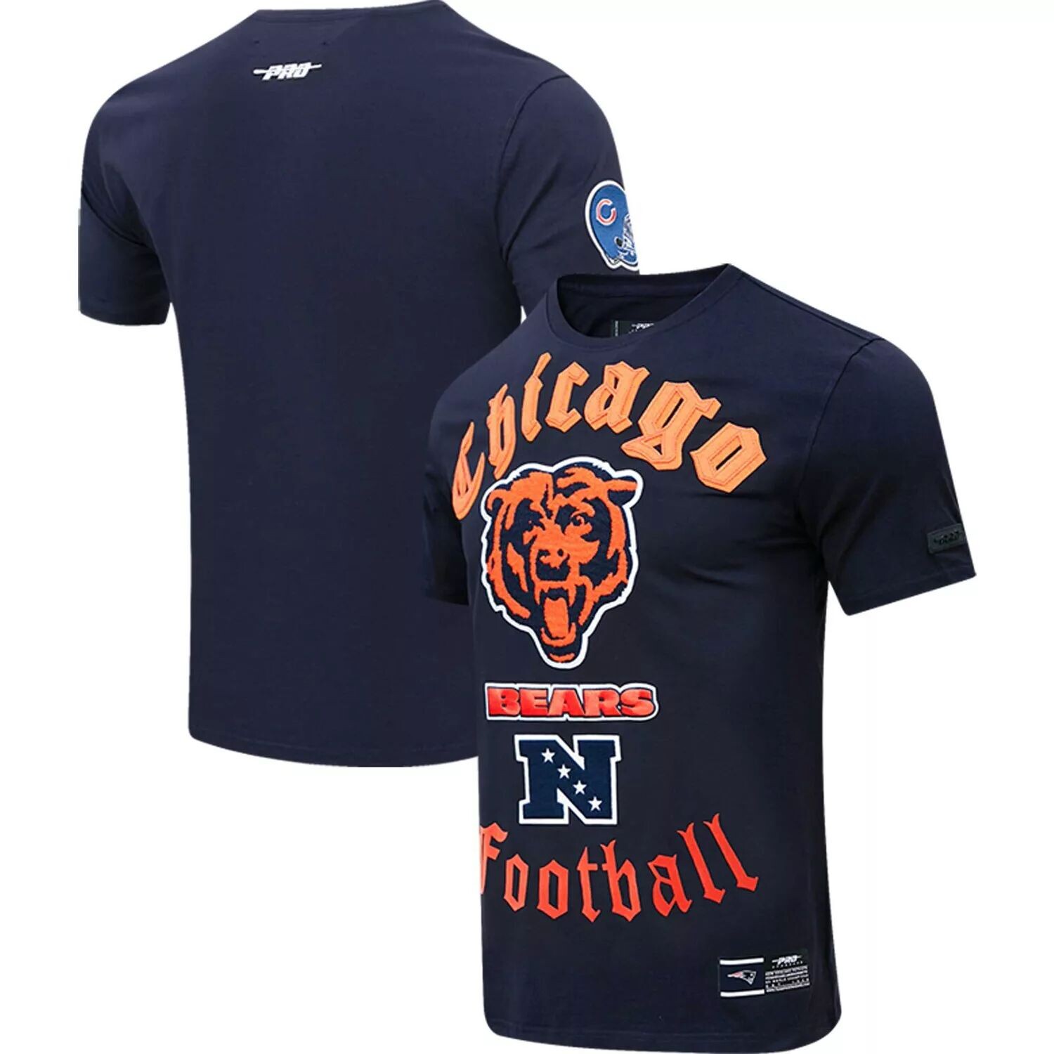 

Мужская темно-синяя футболка Pro Standard Chicago Bears Old English, Синий