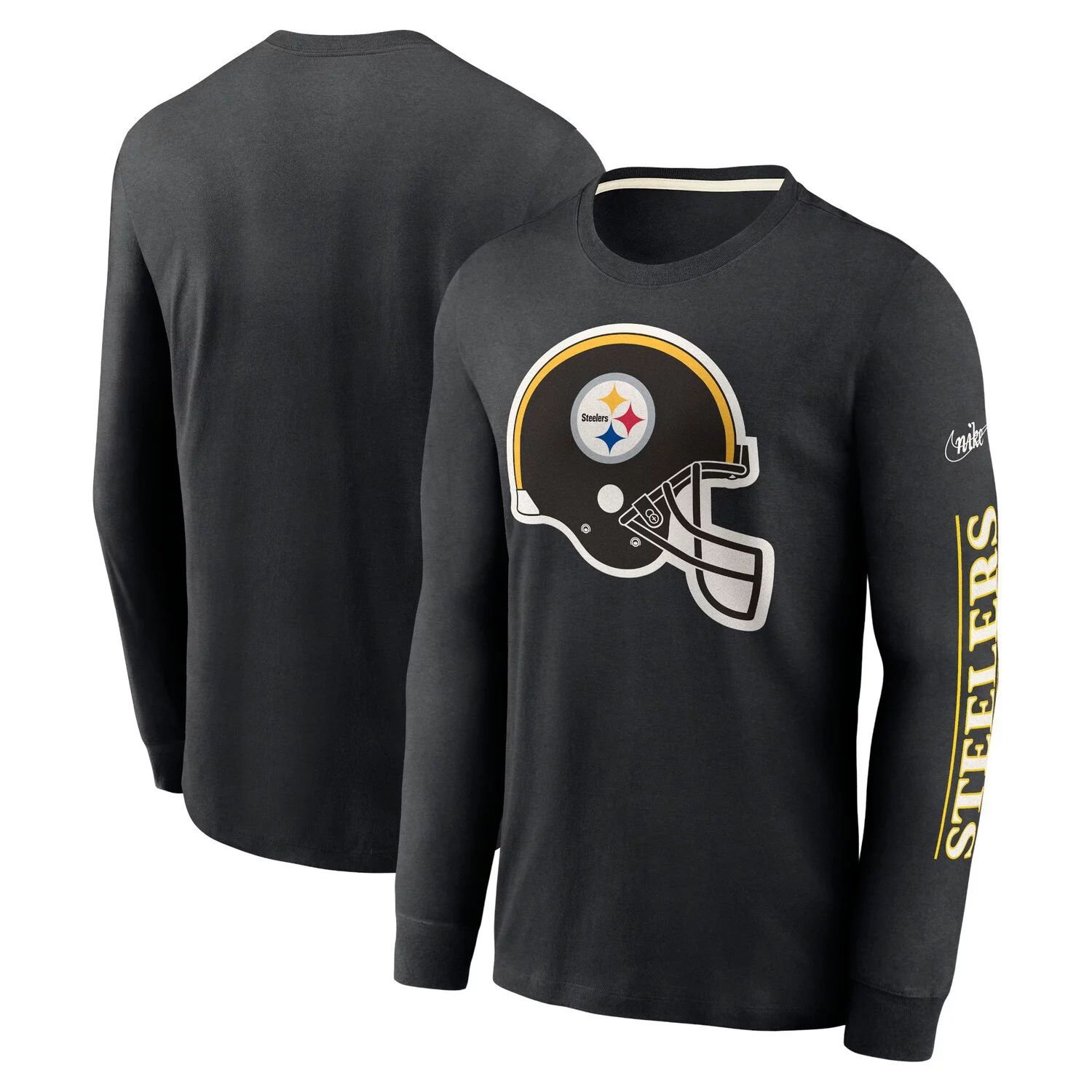 

Мужская черная футболка с длинным рукавом Nike Pittsburgh Steelers Fashion, Черный