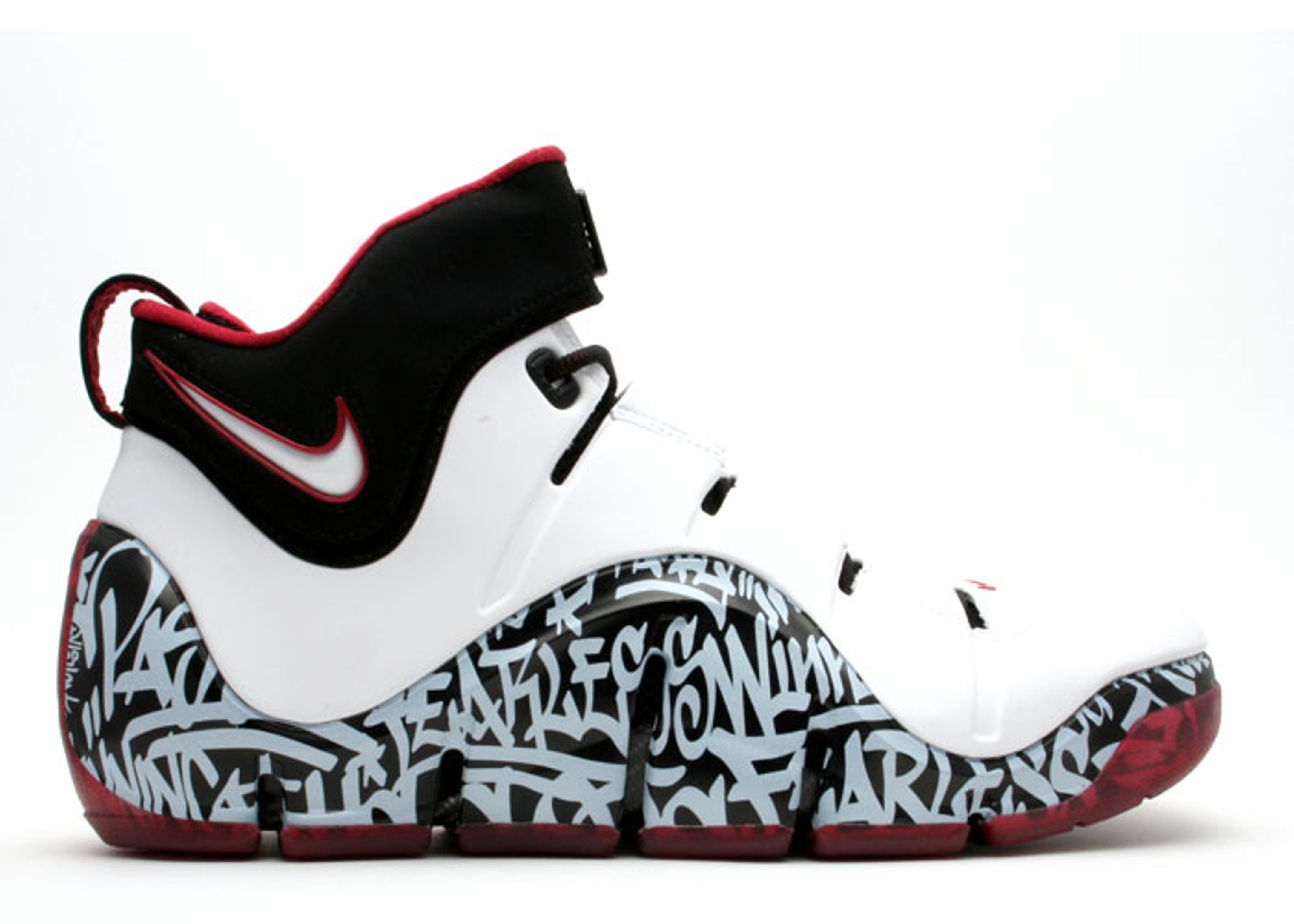 Кроссовки Nike Zoom Lebron 4 'Graffiti' 2006, белый