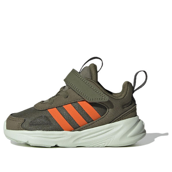 

Кроссовки (TD) Adidas Ozelle Running Shoes 'Olive Green Orange', зеленый
