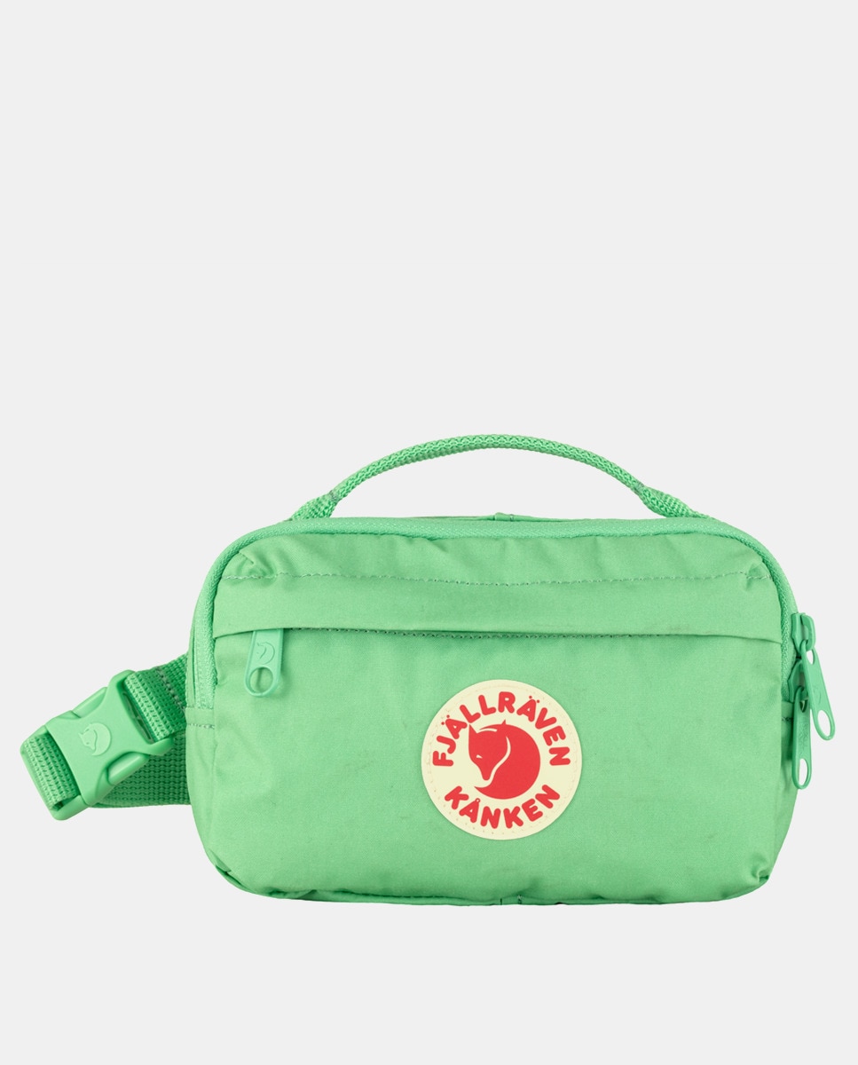 Маленькая поясная сумка Kanken светло-зеленого цвета с внешними карманами Fjällräven, светло-зеленый
