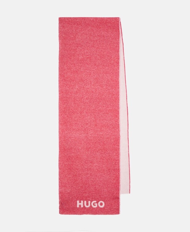 

Шерстяной шарф Hugo, розовый