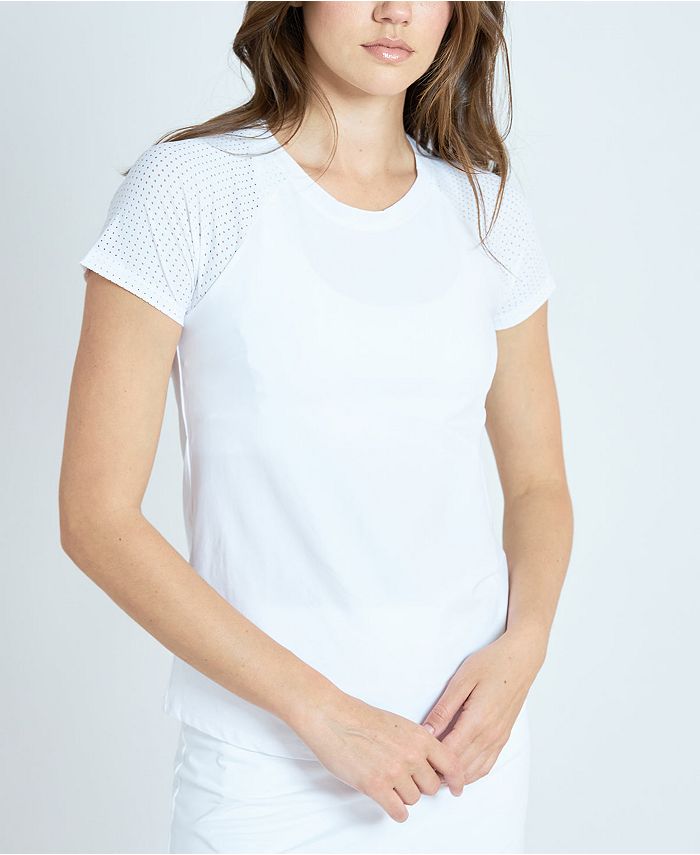 Женская футболка Performance с короткими рукавами L'Etoile Sport, белый